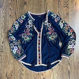 Love Sam Embroidered Top XS